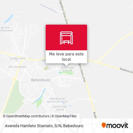 Avenida Hamleto Stamato, S/N mapa