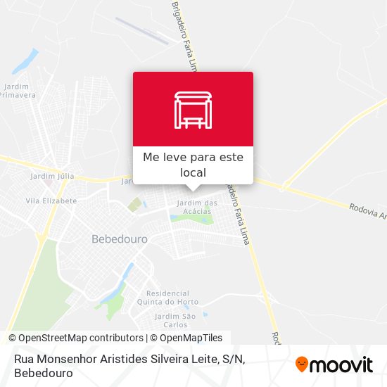 Rua Monsenhor Aristides Silveira Leite, S / N mapa
