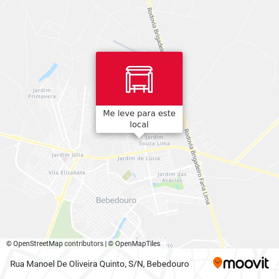 Rua Manoel De Oliveira Quinto, S / N mapa