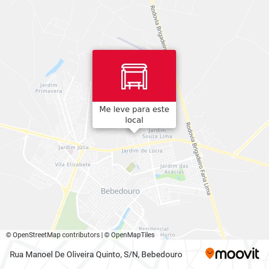 Rua Manoel De Oliveira Quinto, S / N mapa