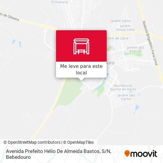 Avenida Prefeito Hélio De Almeida Bastos, S / N mapa