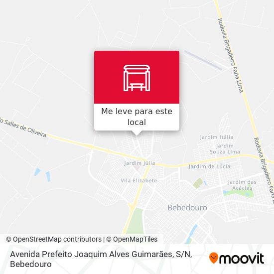 Avenida Prefeito Joaquim Alves Guimarães, S / N mapa