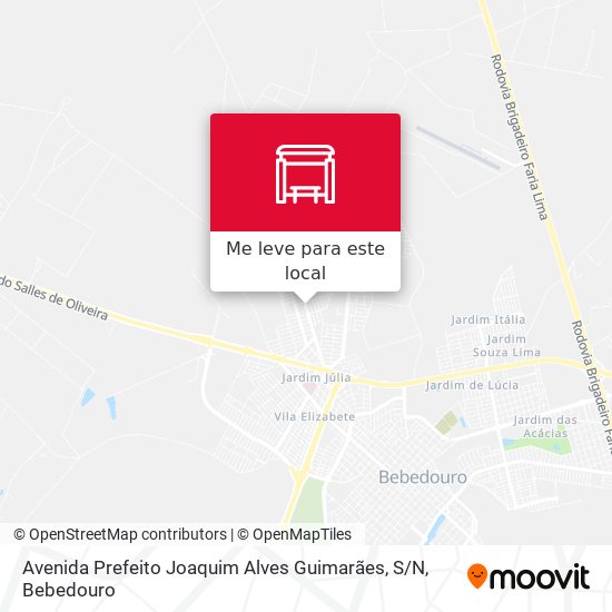 Avenida Prefeito Joaquim Alves Guimarães, S / N mapa