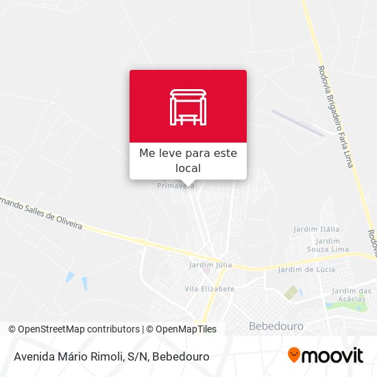 Avenida Mário Rimoli, S/N mapa