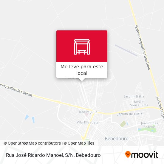 Rua José Ricardo Manoel, S/N mapa