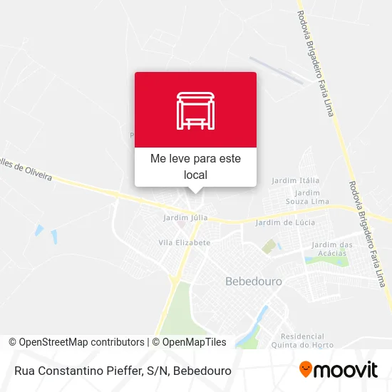 Rua Constantino Pieffer, S/N mapa