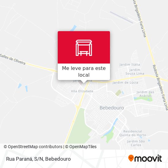Rua Paraná, S/N mapa