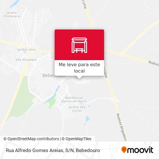 Rua Alfredo Gomes Areias, S/N mapa