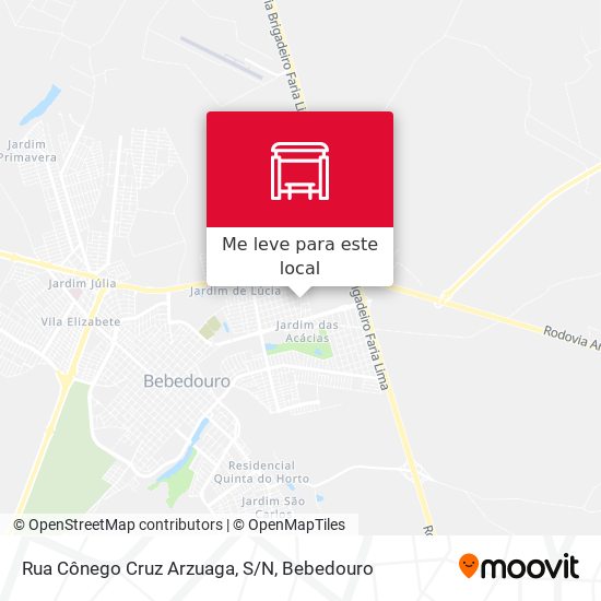 Rua Cônego Cruz Arzuaga, S/N mapa