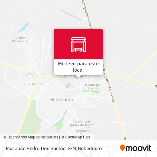 Rua José Pedro Dos Santos, S/N mapa