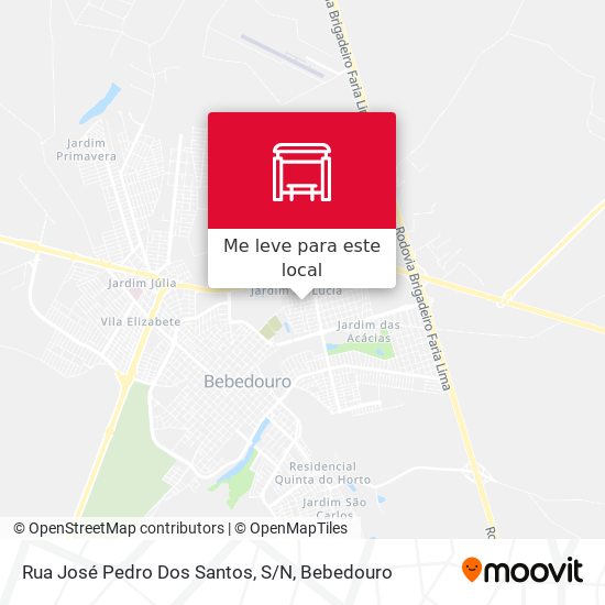 Rua José Pedro Dos Santos, S/N mapa