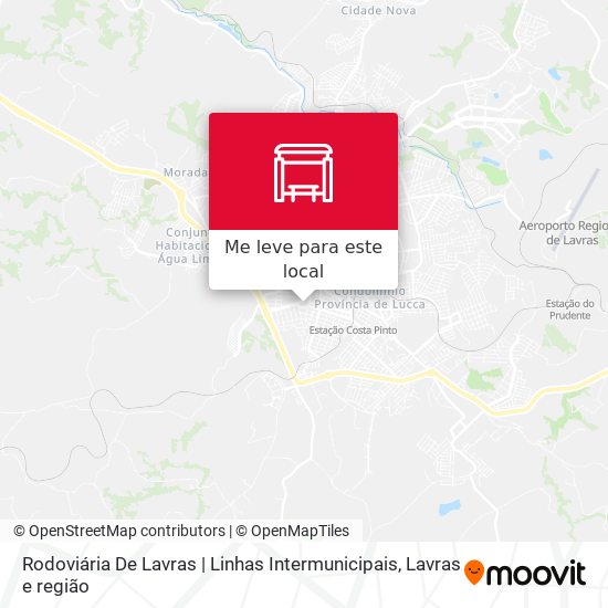 Rodoviária De Lavras | Linhas Intermunicipais mapa