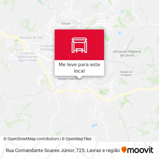 Rua Comandante Soares Júnior, 725 mapa