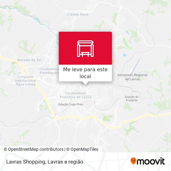 Lavras Shopping mapa