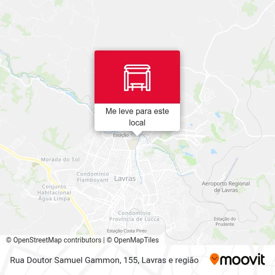 Rua Doutor Samuel Gammon, 155 mapa
