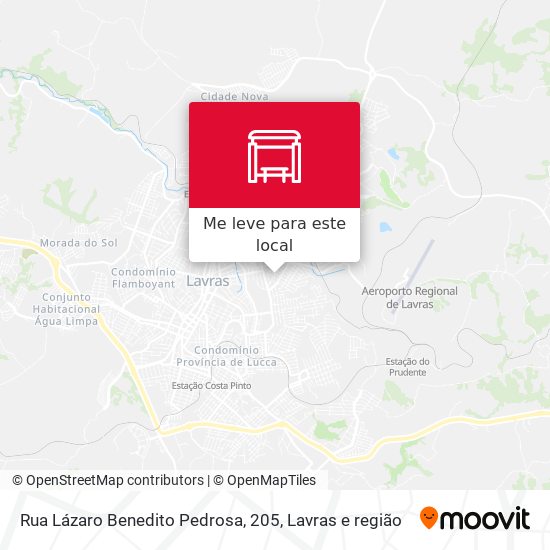 Rua Lázaro Benedito Pedrosa, 205 mapa
