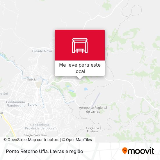 Ponto Retorno Ufla mapa