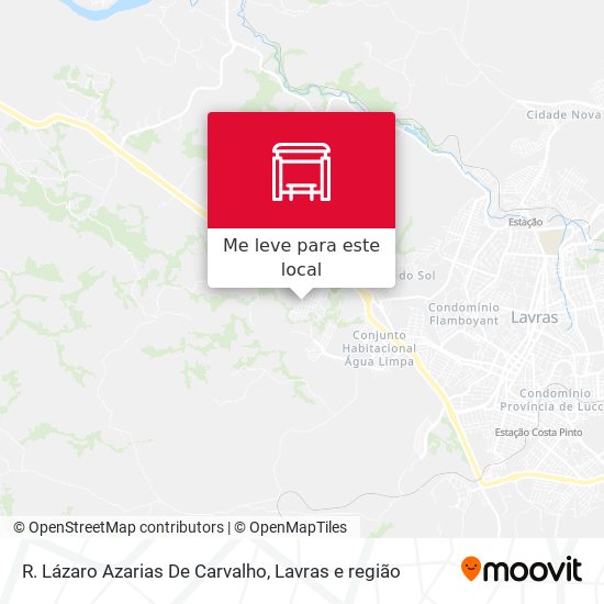 R. Lázaro Azarias De Carvalho mapa