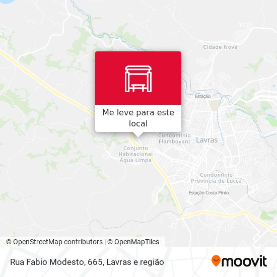 Rua Fabio Modesto, 665 mapa