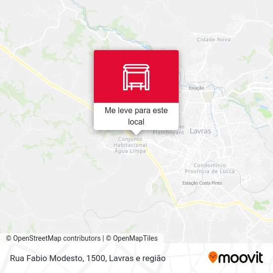 Rua Fabio Modesto, 1500 mapa