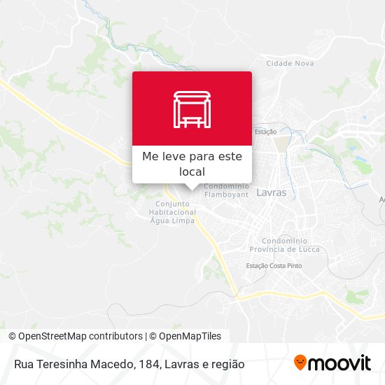Rua Teresinha Macedo, 184 mapa