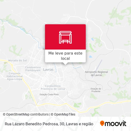 Rua Lázaro Benedito Pedrosa, 30 mapa