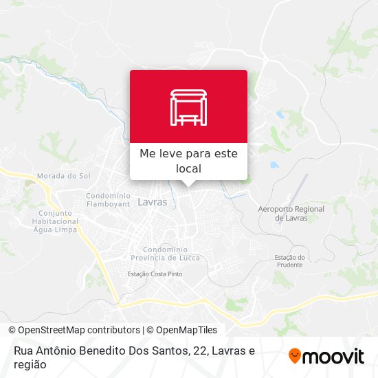 Rua Antônio Benedito Dos Santos, 22 mapa