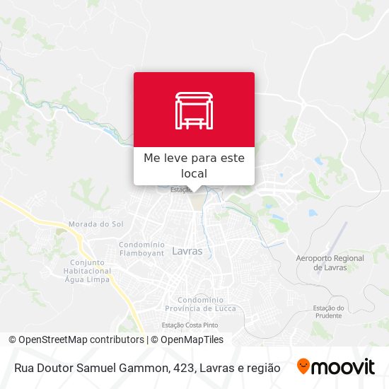 Rua Doutor Samuel Gammon, 423 mapa