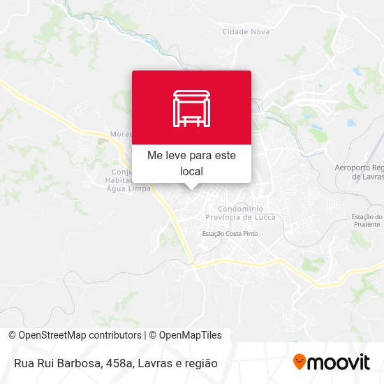 Rua Rui Barbosa, 458a mapa