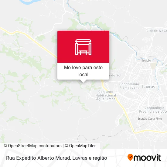 Rua Expedito Alberto Murad mapa
