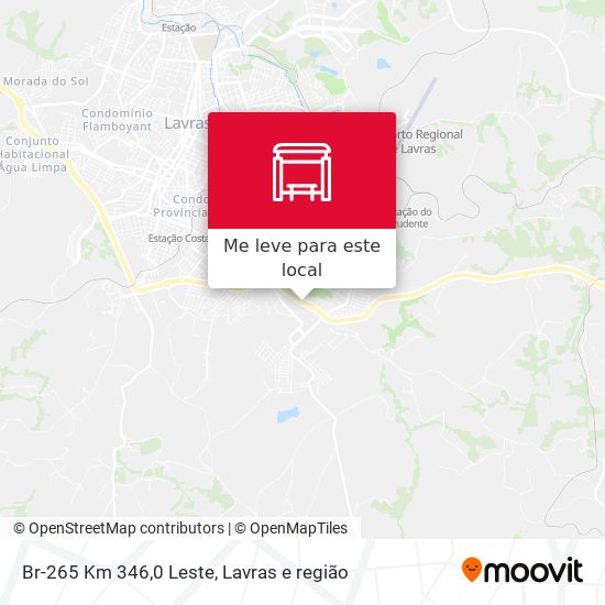 Br-265 Km 346,0 Leste mapa