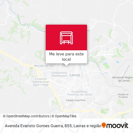 Avenida Evaristo Gomes Guerra, 855 mapa