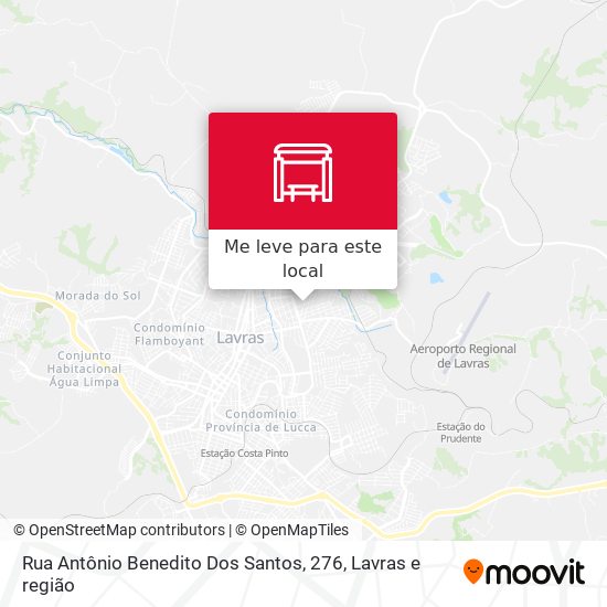 Rua Antônio Benedito Dos Santos, 276 mapa