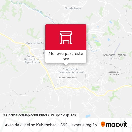 Avenida Jucelino Kubitscheck, 399 mapa