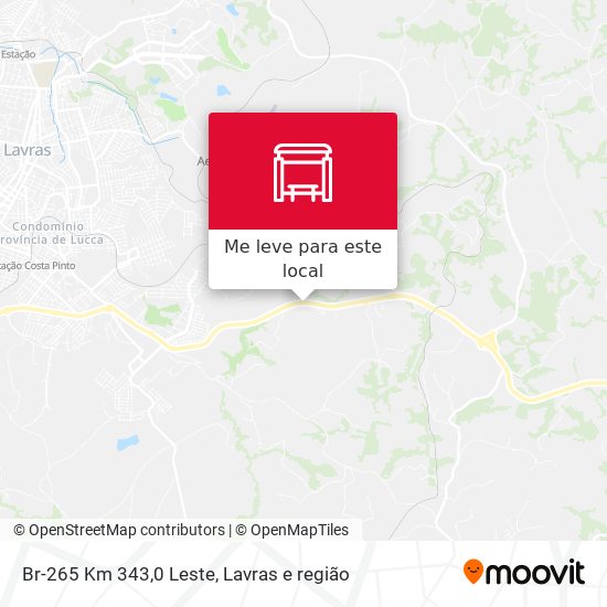 Br-265 Km 343,0 Leste mapa