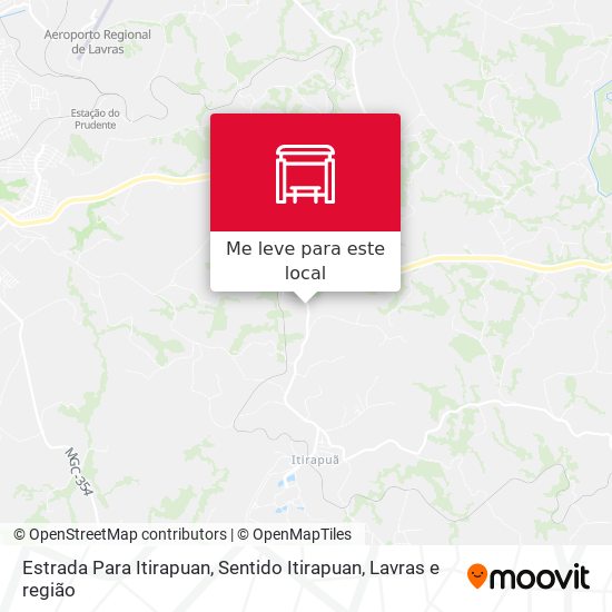 Estrada Para Itirapuan, Sentido Itirapuan mapa
