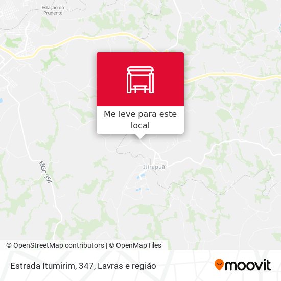 Estrada Itumirim, 347 mapa