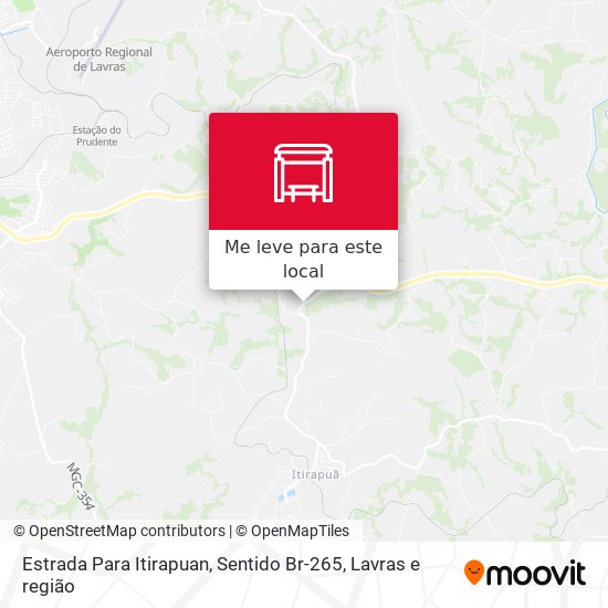 Estrada Para Itirapuan, Sentido Br-265 mapa