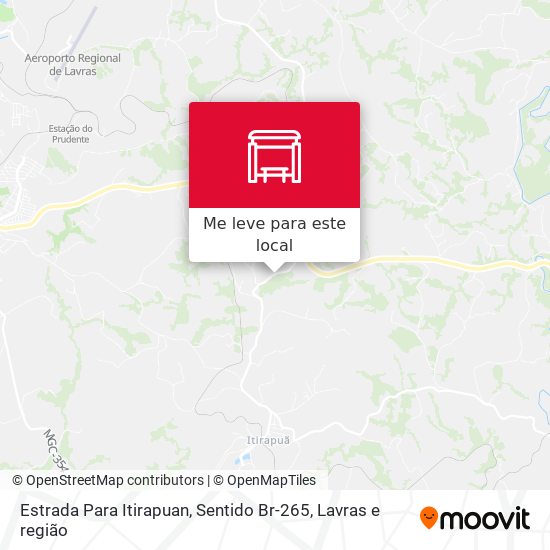 Estrada Para Itirapuan, Sentido Br-265 mapa