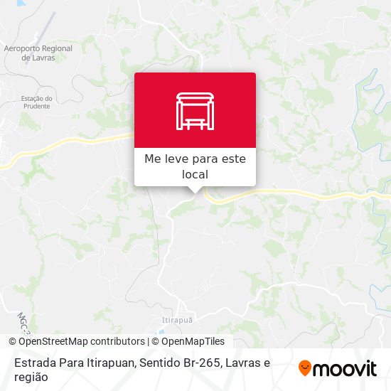 Estrada Para Itirapuan, Sentido Br-265 mapa