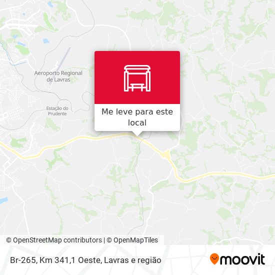Br-265, Km 341,1 Oeste mapa