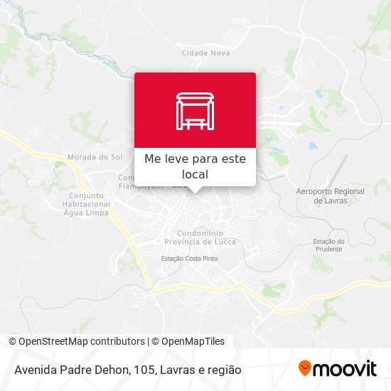 Avenida Padre Dehon, 105 mapa