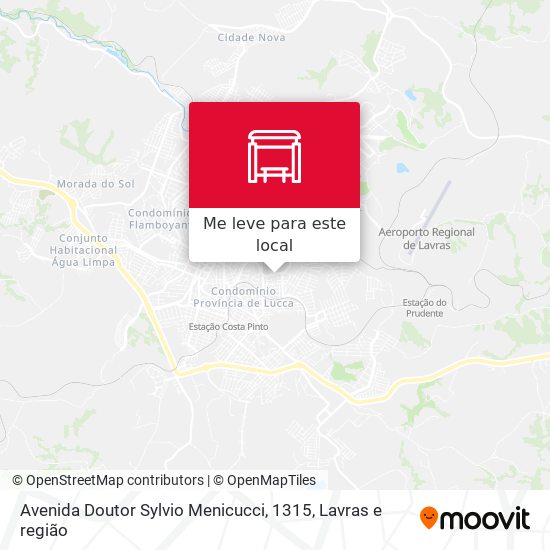 Avenida Doutor Sylvio Menicucci, 1315 mapa