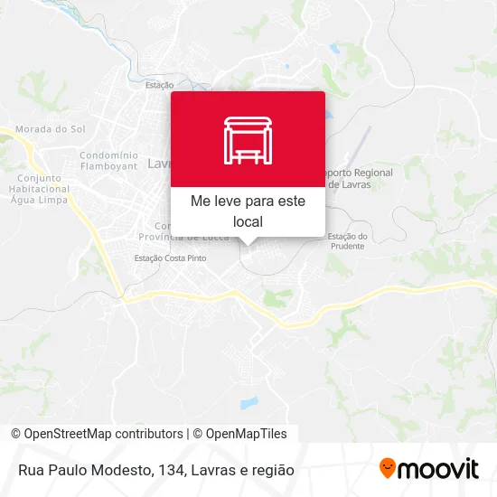 Rua Paulo Modesto, 134 mapa