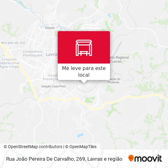 Rua João Pereira De Carvalho, 269 mapa