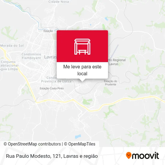 Rua Paulo Modesto, 121 mapa