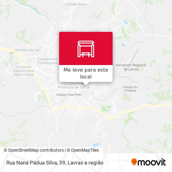 Rua Naná Pádua Silva, 39 mapa
