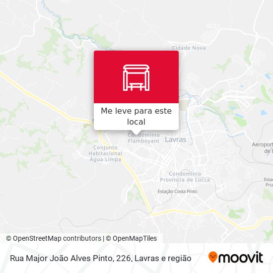 Rua Major João Alves Pinto, 226 mapa