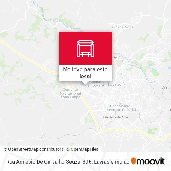 Rua Agnesio De Carvalho Souza, 396 mapa