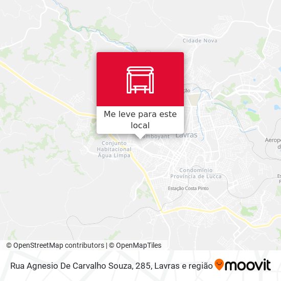 Rua Agnesio De Carvalho Souza, 285 mapa